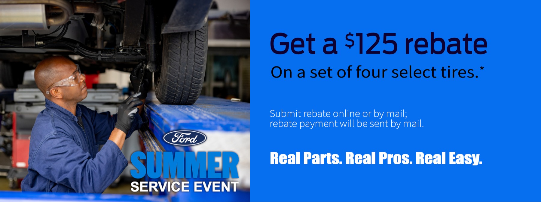 $125 Rebate on Select Four Tires
